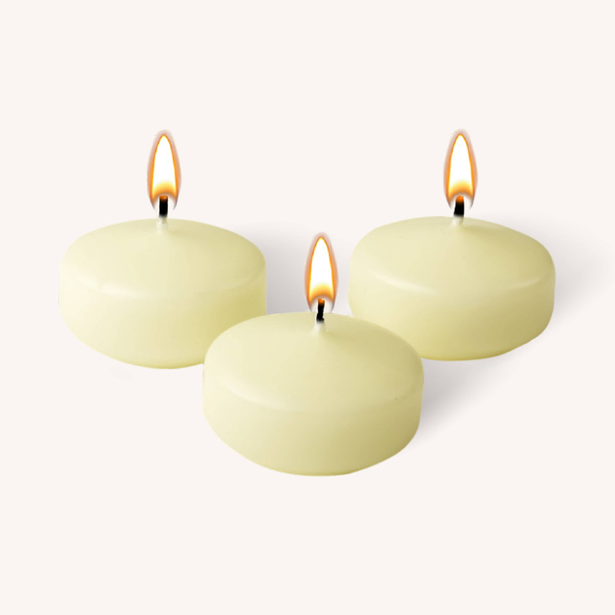 Floating Candles Ivory Medium 20 Pack 6772