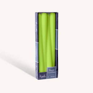Lime Taper Candles - 10 Inch - 4 Pack