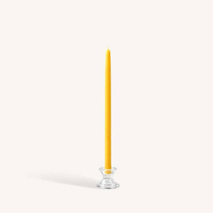 Yellow Beeswax Candles - 16 inch  - 2 Pack