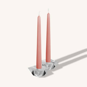 Rose Pink Taper Candles - 10 Inch - 4 Pack