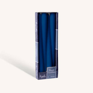 Sapphire Blue Taper Candles - 12 Inch - 4 Pack