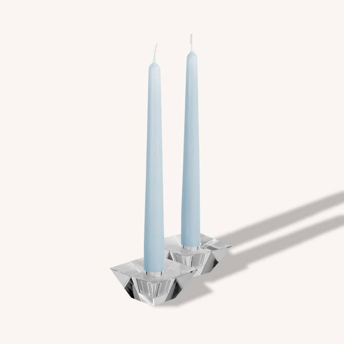 Ice Blue Taper Candles - 10 Inch - 4 Pack