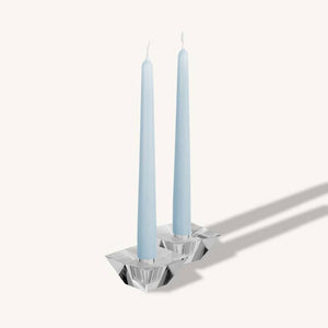 Ice Blue Taper Candles - 12 Inch - 4 Pack