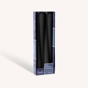 Black Taper Candles - 12 Inch - 4 Pack