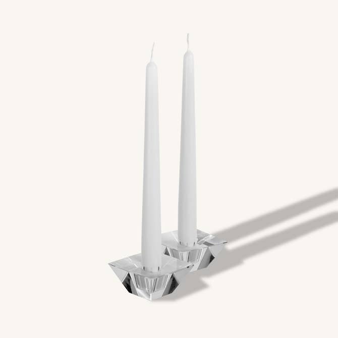 White Taper Candles - 10 Inch - 4 Pack