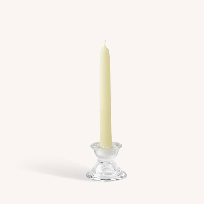 White Beeswax Candles - 8 inch - 4 Pack