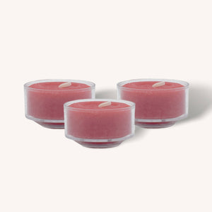 Scented Tealight Candles - Strawberry - 6 Hours - 15 Pack