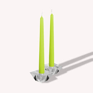 Lime Taper Candles - 10 Inch - 12 Pack