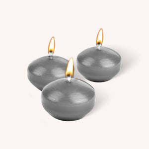 Floating Candles - Dark Grey - Medium - 20 Pack