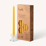 Load image into Gallery viewer, Yellow Beeswax Candles- 10 Hours - 12 Pack
