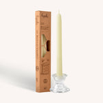 Load image into Gallery viewer, White Beeswax Candles - 10 inch - 2 Pack
