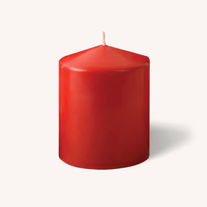 Red Pillar Candles - 3" x 4" - 6 Pack