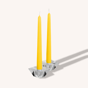 Yellow Taper Candles - 12 Inch - 12 Pack