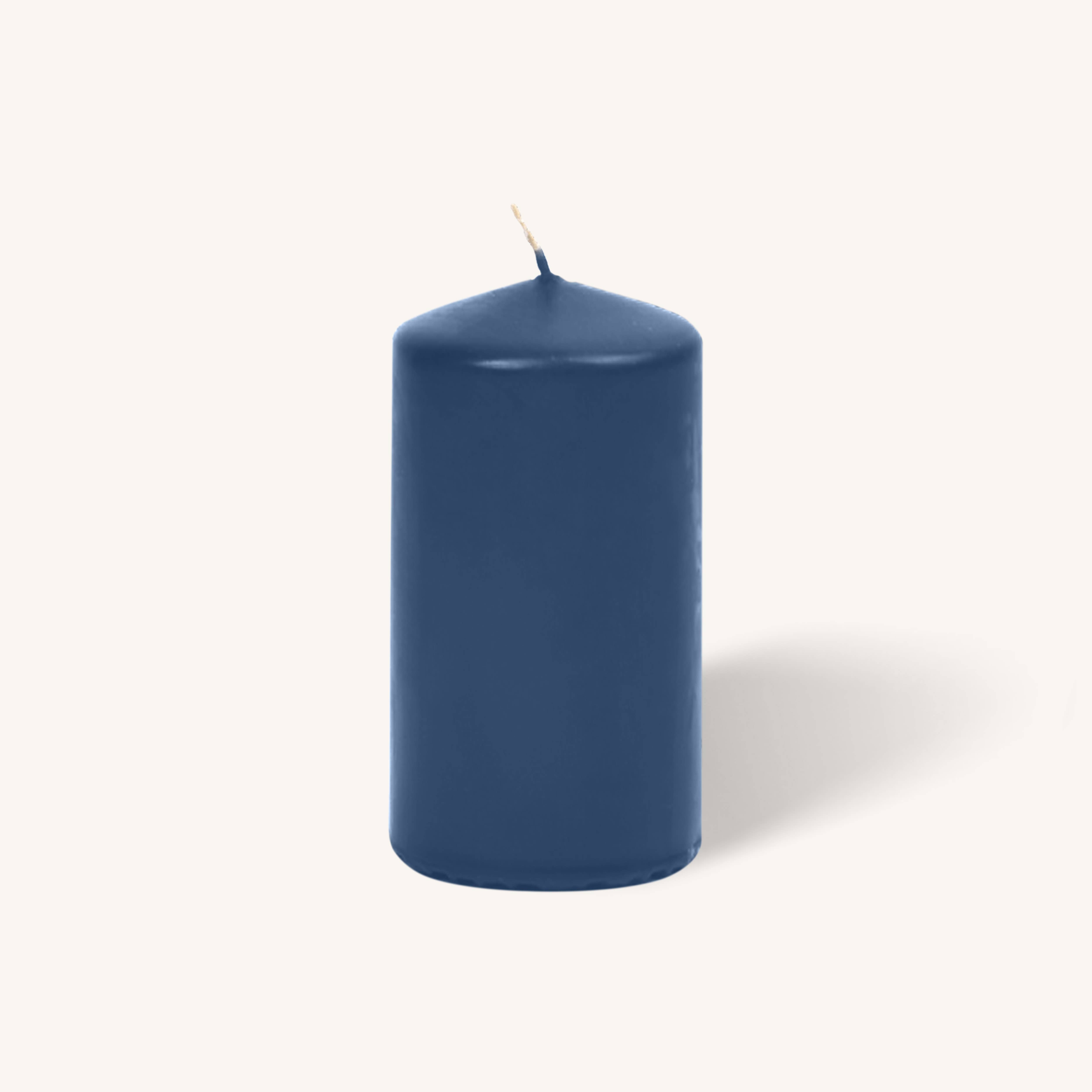 Midnight Blue Pillar Candles - 3" x 6" - 6 Pack