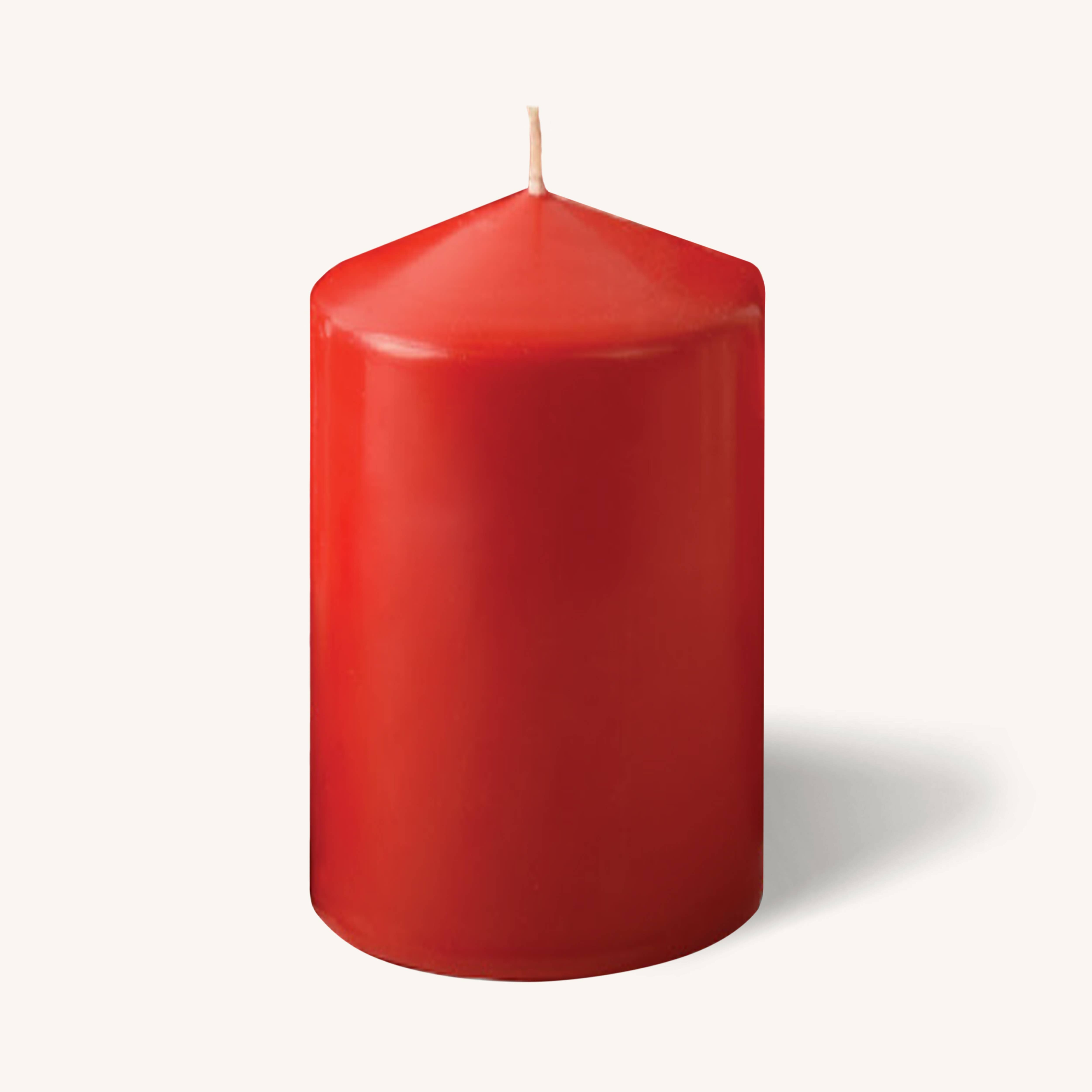 Red Pillar Candles - 3" x 6" - 6 Pack