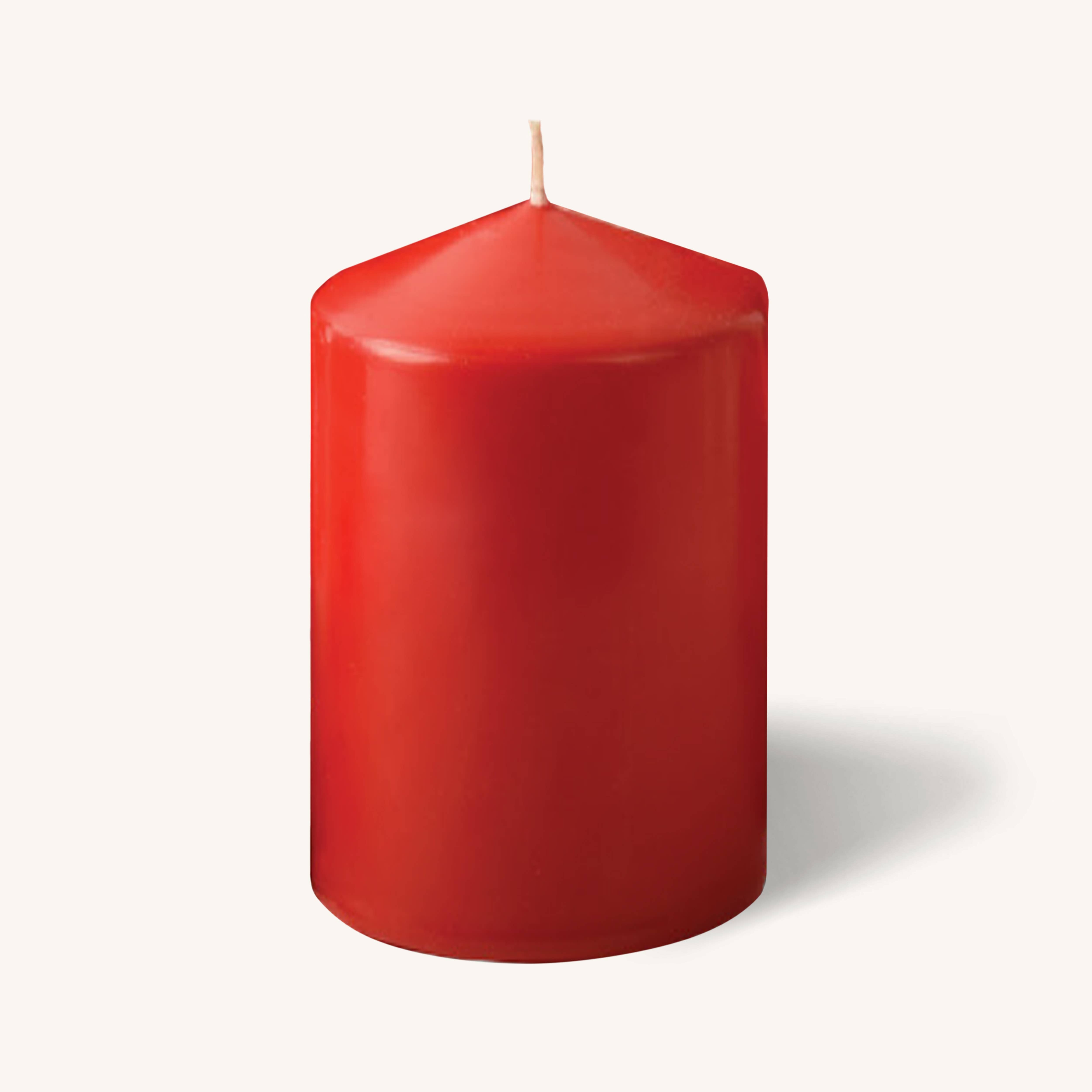 Red Pillar Candles - 3" x 5" - 6 Pack