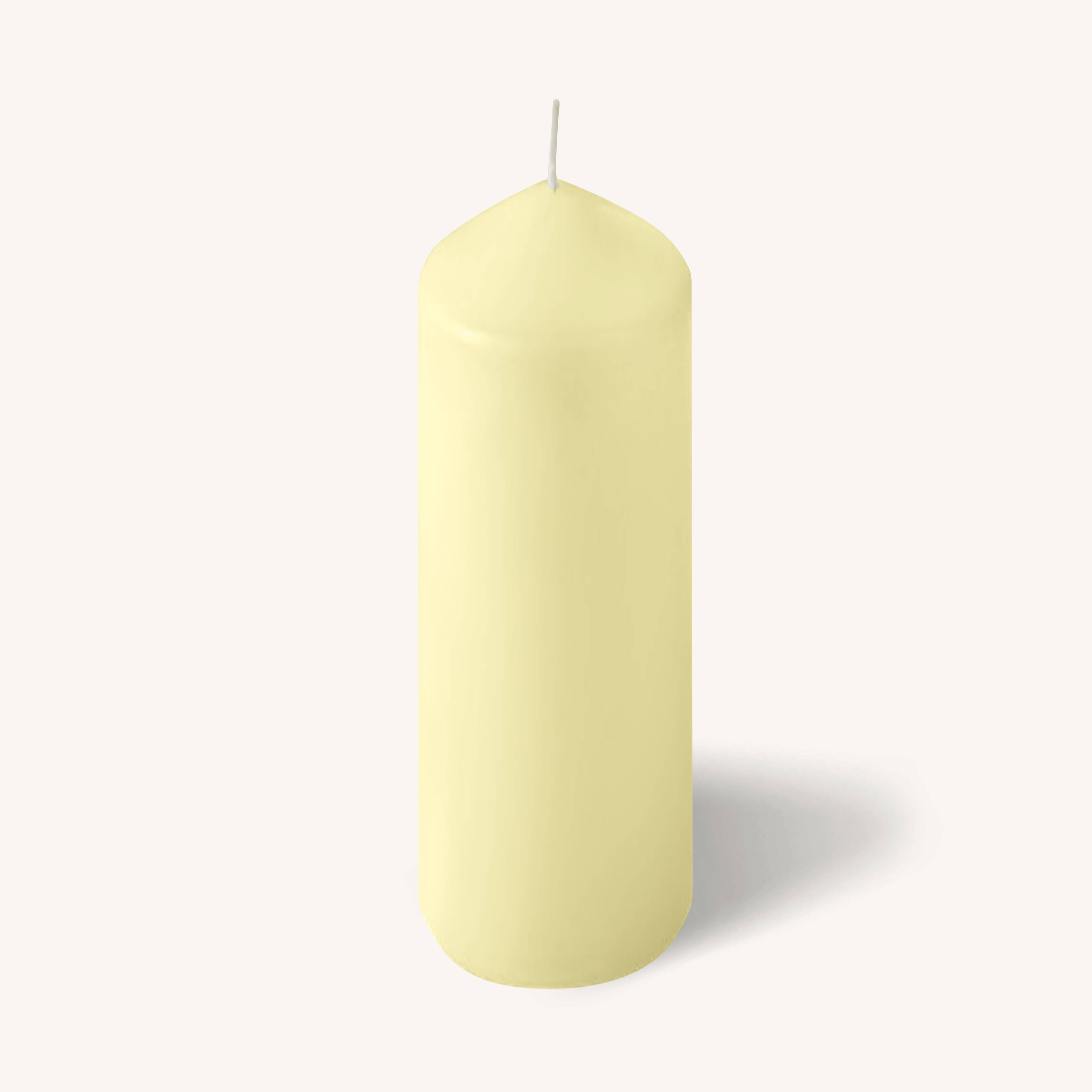 Ivory Pillar Candles - 2" x 8" - 4 Pack