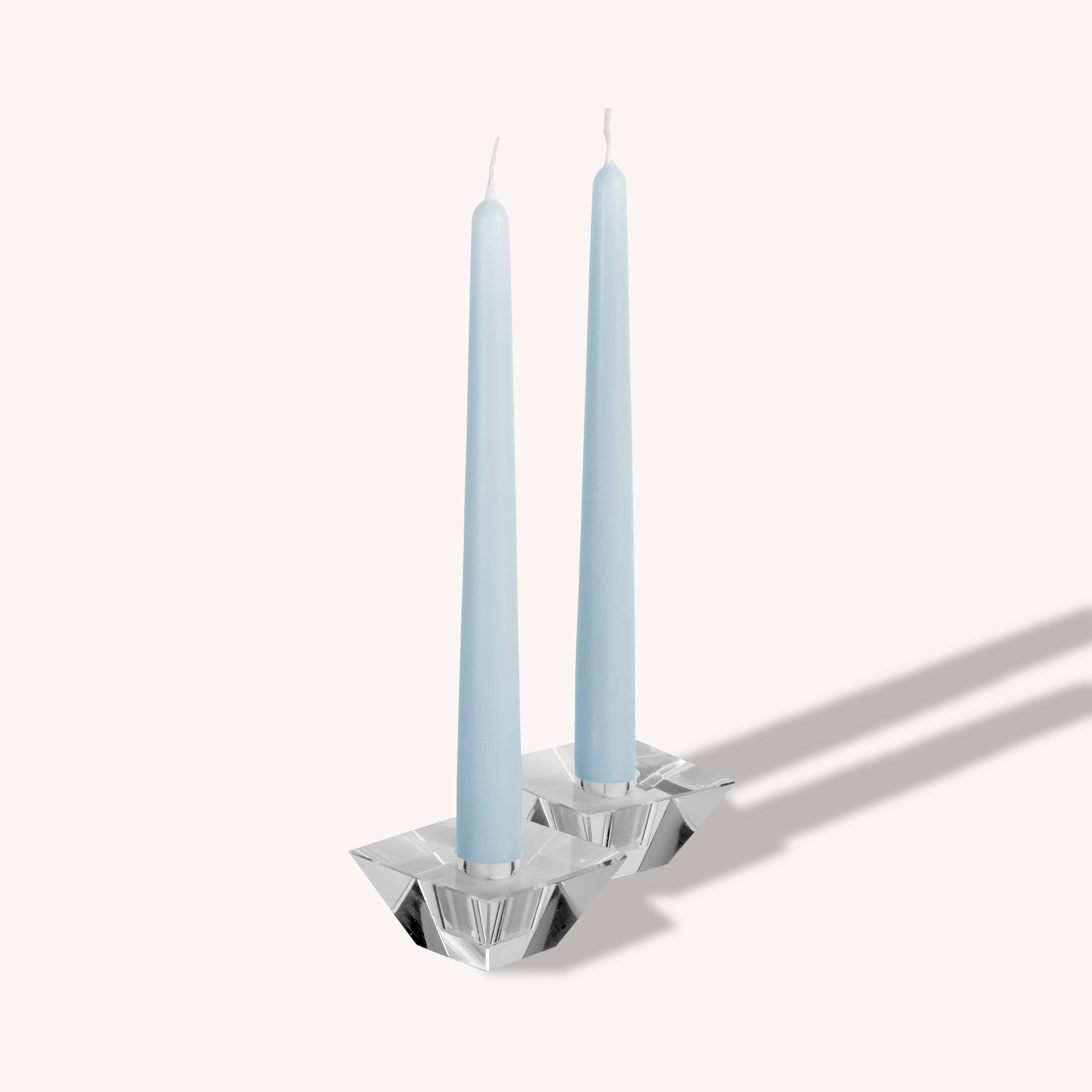 Ice Blue Taper Candles - 14 Inch - 12 Pack