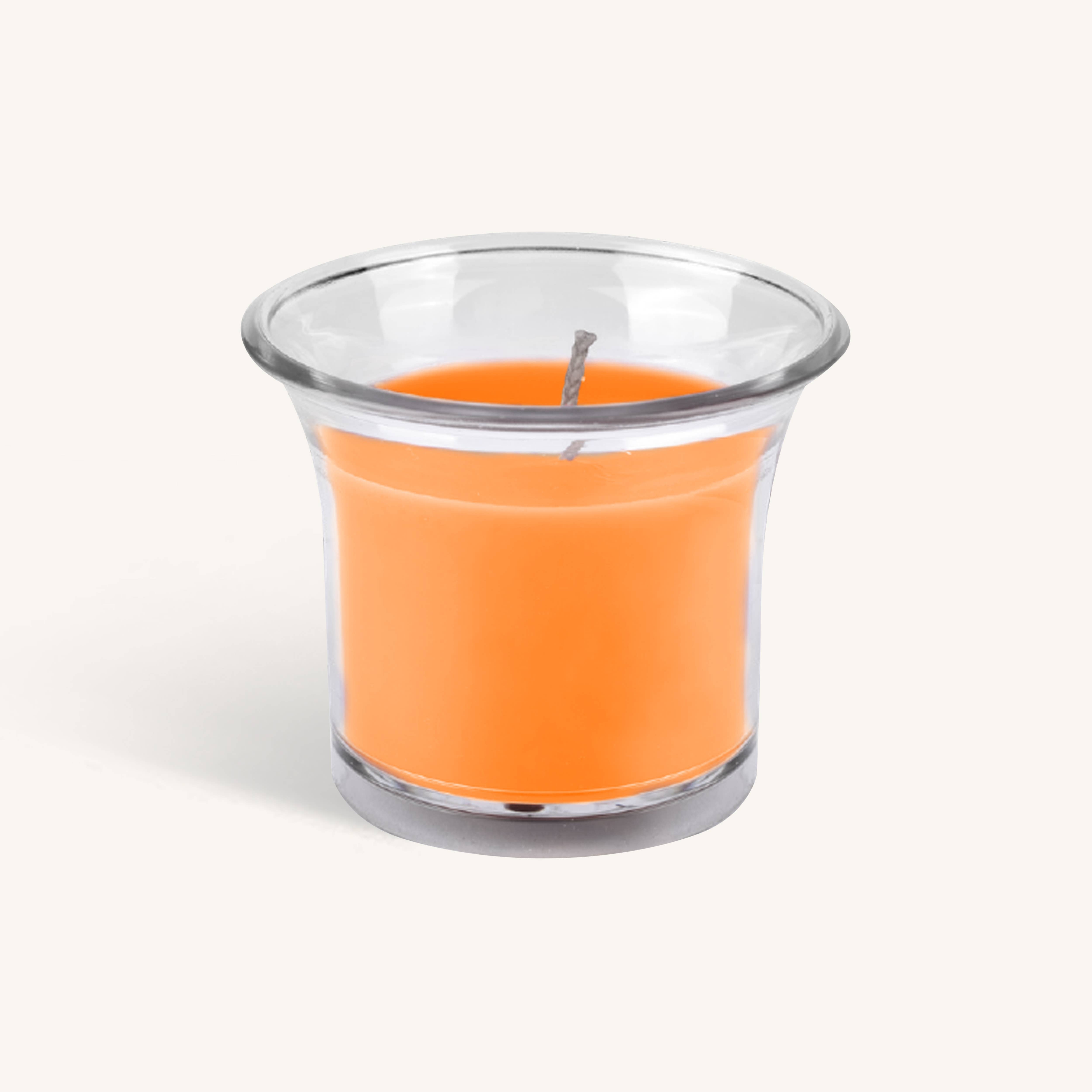 Scented Candles In Plastic Cups - Mango - 12Hr - 4Pk