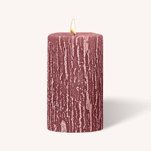Timberline Pillar Candles - Antique Rose - 3" x 5" - 6 Pack