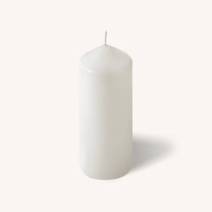 White Pillar Candles - 2" x 6" - 4 Pack